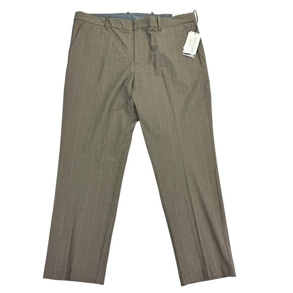 Perry Ellis Mens Modern Fit Stretch Resolution Dress Pants Tan Brown 38x29 - Picture 1 of 5